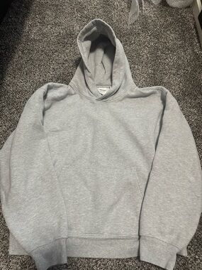 Aritzia Light Gray Hooded Sweatshirt